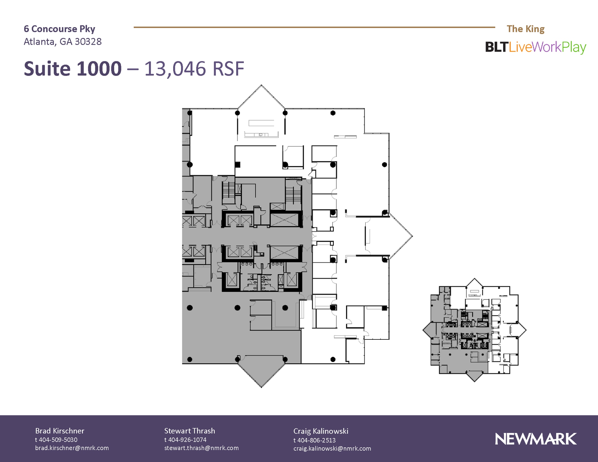 6 Concourse Pky NE, Atlanta, GA to rent Floor Plan- Image 1 of 3
