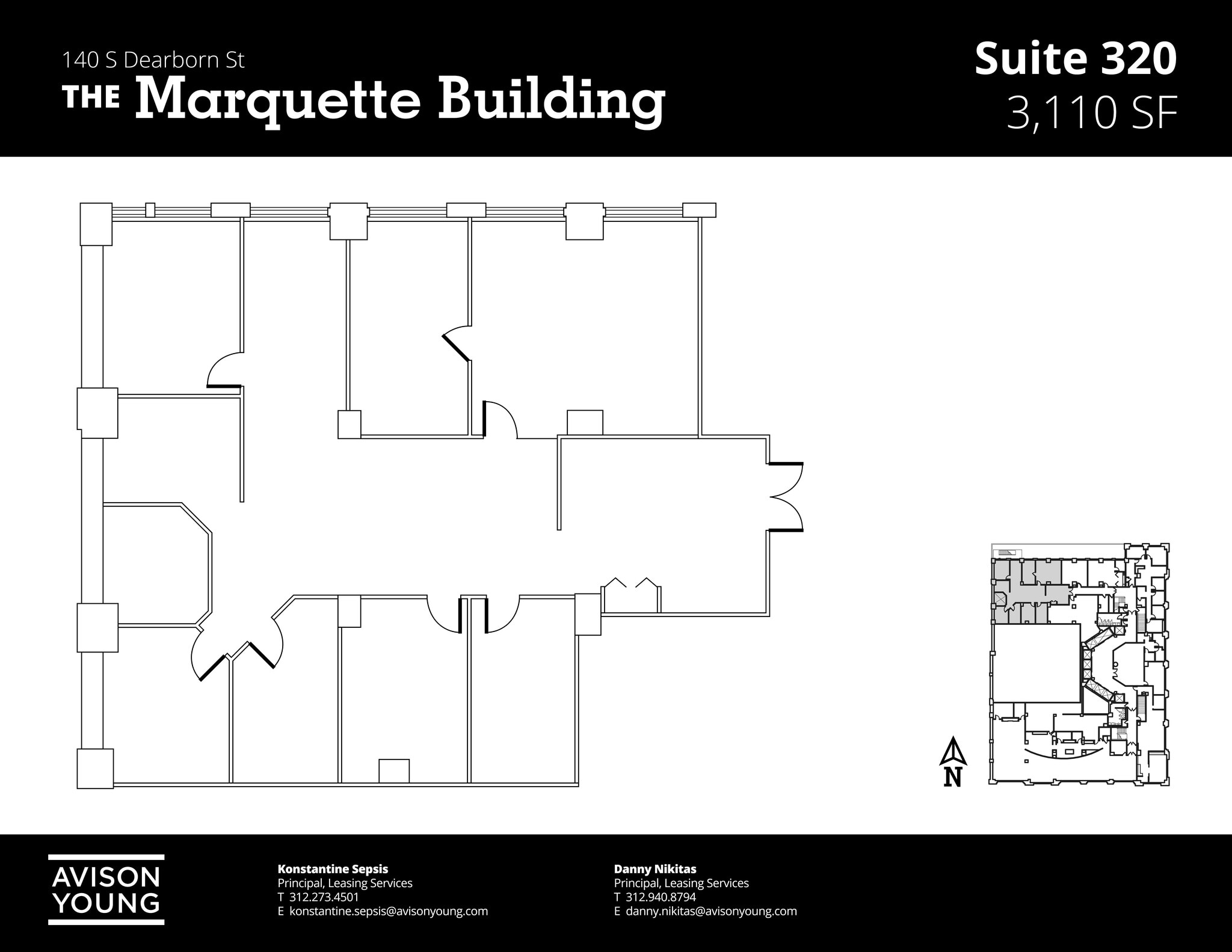 140 S Dearborn St, Chicago, IL to rent Site Plan- Image 1 of 2