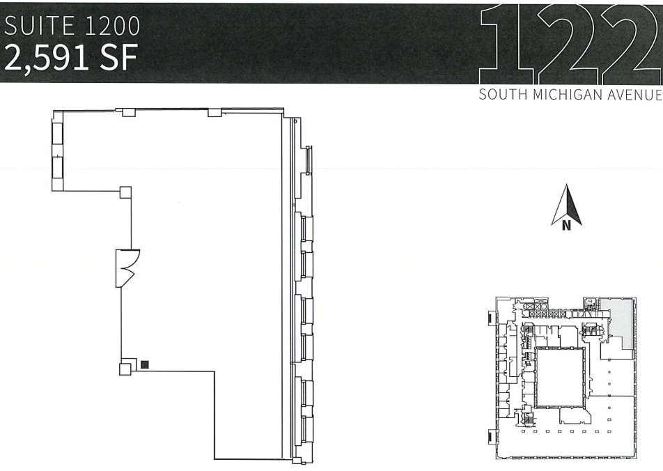 122 S Michigan Ave, Chicago, IL to rent Floor Plan- Image 1 of 1