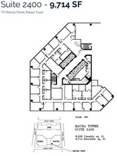 733 Bishop St, Honolulu, HI to rent Floor Plan- Image 1 of 1