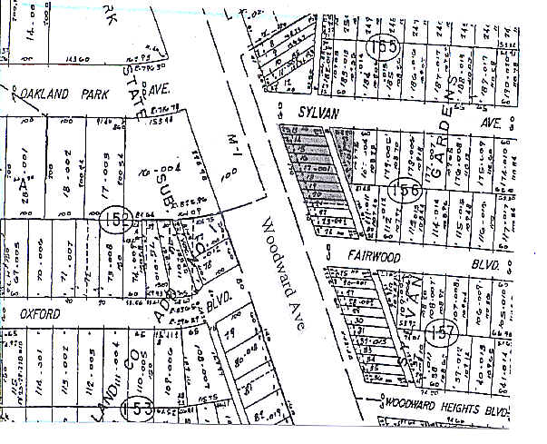 23880 Woodward Ave, Pleasant Ridge, MI for rent - Plat Map - Image 2 of 2