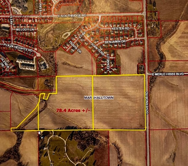 Governor Rd, Marshalltown, IA for sale - Plat Map - Image 1 of 8