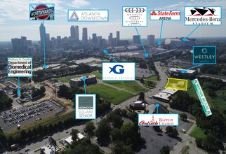 400 Northside Dr NW, Atlanta, GA - AERIAL  map view