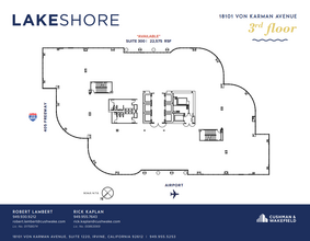 18101 Von Karman Ave, Irvine, CA for rent Floor Plan- Image 1 of 4