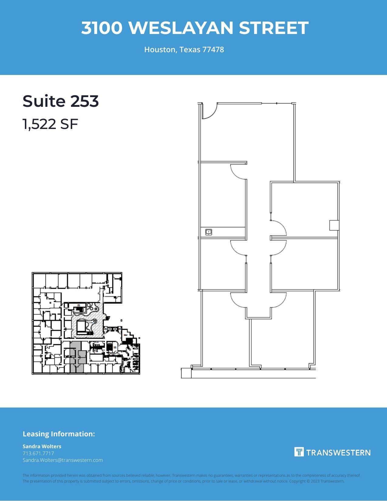 3100 Weslayan St, Houston, TX to rent Floor Plan- Image 1 of 1