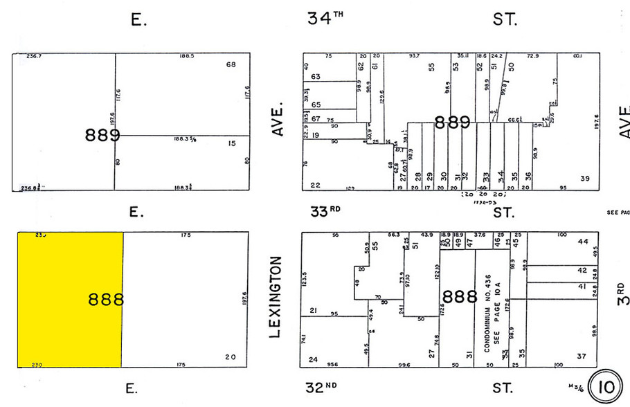 215 Lexington Ave, New York, NY for sale - Plat Map - Image 1 of 1