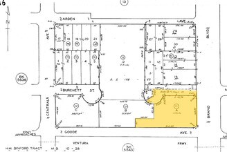 701 N Brand Blvd, Glendale, CA for sale Plat Map- Image 1 of 2