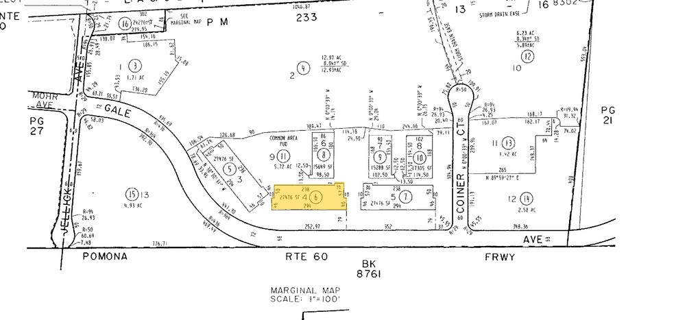 18605 E Gale Ave, City Of Industry, CA for rent - Plat Map - Image 2 of 5