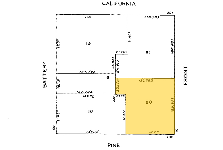 100 Pine St, San Francisco, CA for rent - Plat Map - Image 2 of 4