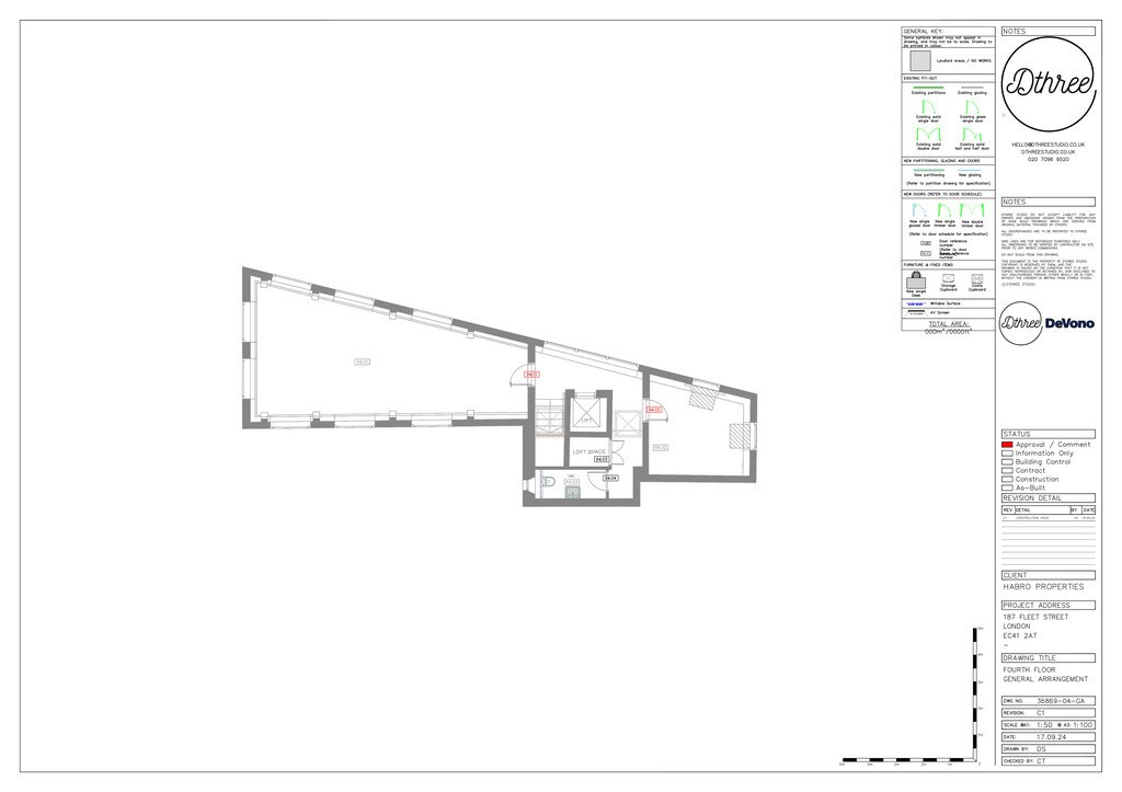 187 Fleet St, London to rent Floor Plan- Image 1 of 19