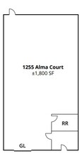 1249-1279 Alma Ct, San Jose, CA for rent Floor Plan- Image 1 of 1