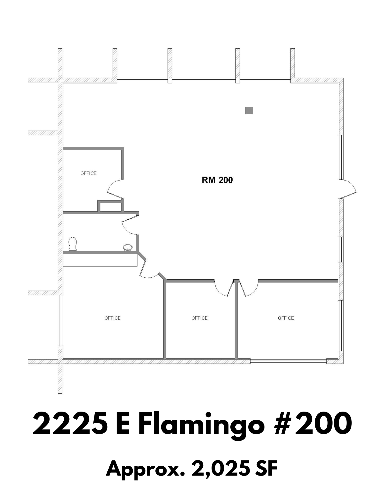 2225 E Flamingo Rd, Las Vegas, NV to rent Floor Plan- Image 1 of 2