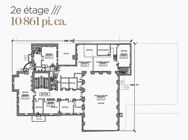 1175-1183 Pl Du Frère-André, Montréal, QC for sale Floor Plan- Image 1 of 1