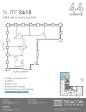 44 Montgomery St, San Francisco, CA for rent Floor Plan- Image 1 of 1