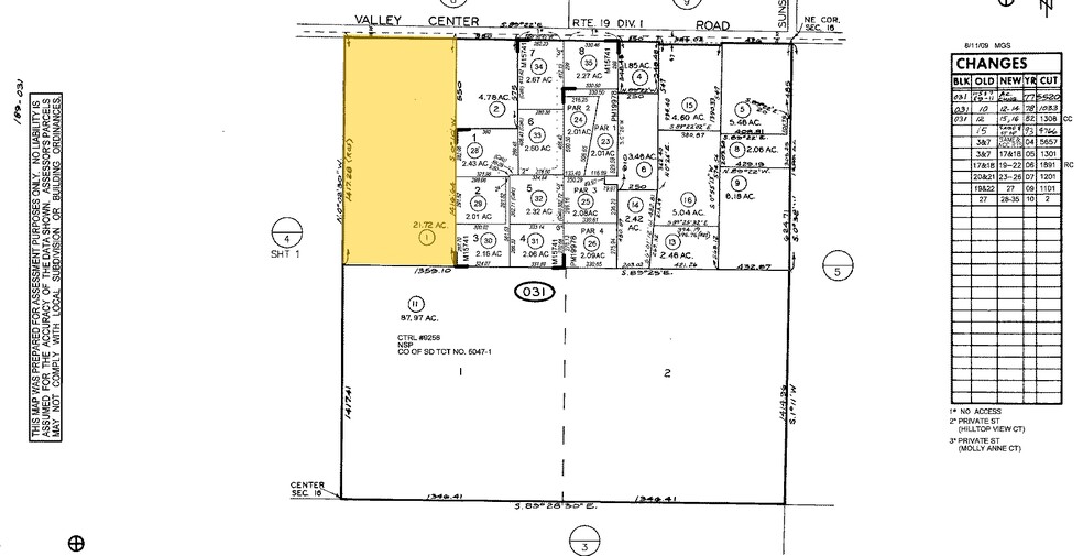 30801 Valley Center Rd, Valley Center, CA for sale - Plat Map - Image 1 of 1