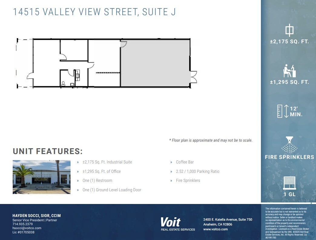14525 Valley View Ave, Santa Fe Springs, CA to rent Floor Plan- Image 1 of 1