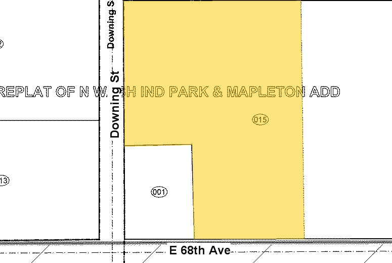 1247 E 68th Ave, Denver, CO for rent - Plat Map - Image 3 of 7