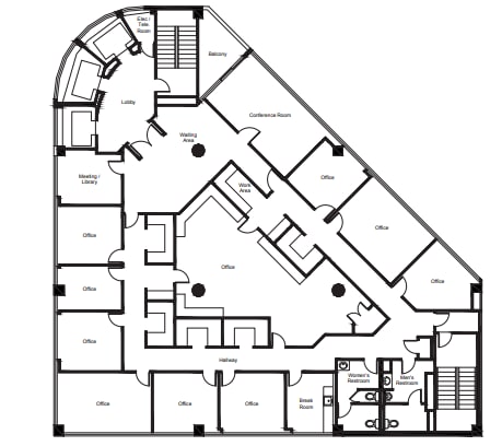 888 W 6th St, Los Angeles, CA to rent Floor Plan- Image 1 of 1