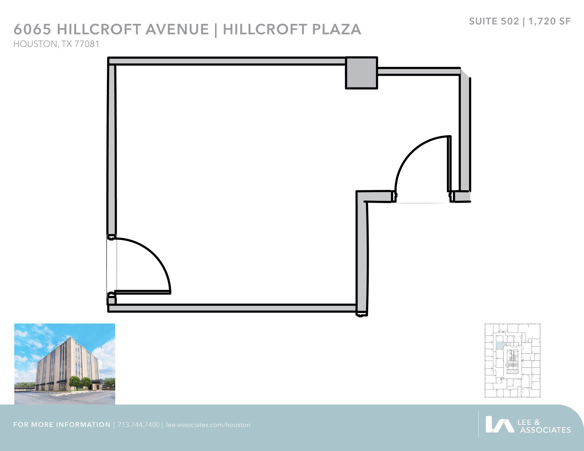 6065 Hillcroft Ave, Houston, TX to rent Floor Plan- Image 1 of 1