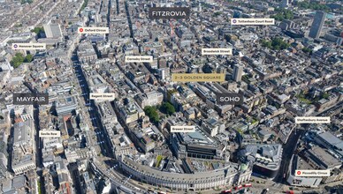 2-3 Golden Sq, London, LND - AERIAL  map view
