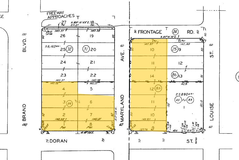 600 N Brand Blvd, Glendale, CA for rent - Plat Map - Image 1 of 52