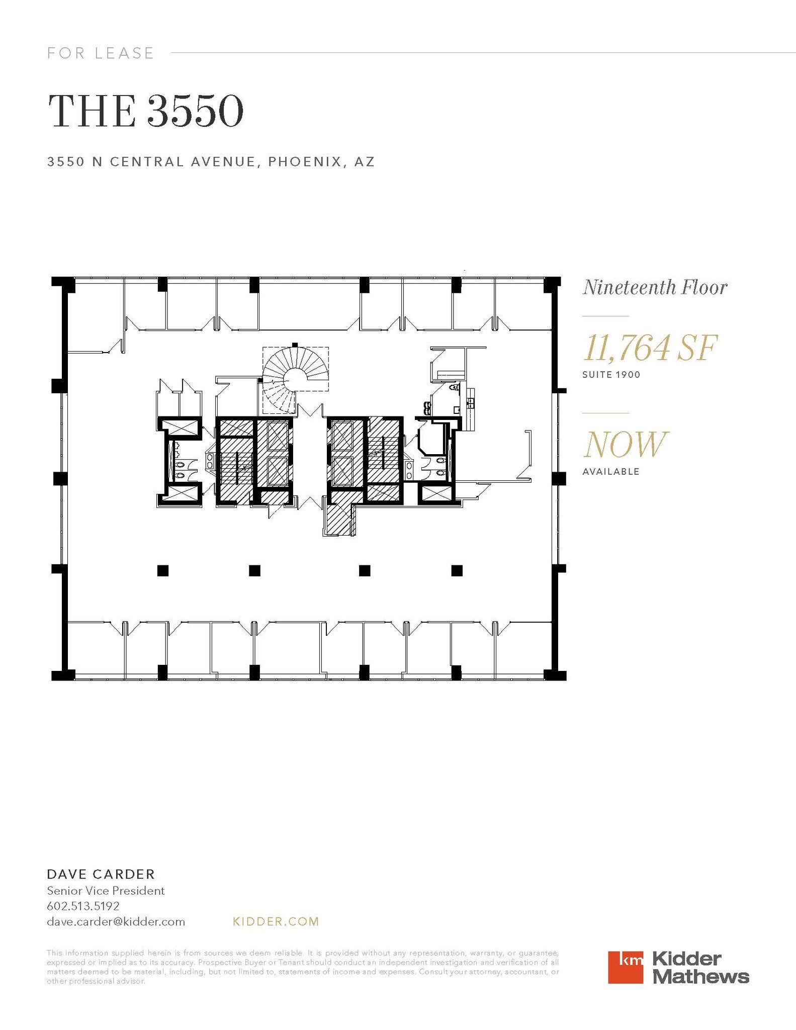 3550 N Central Ave, Phoenix, AZ to rent Floor Plan- Image 1 of 1