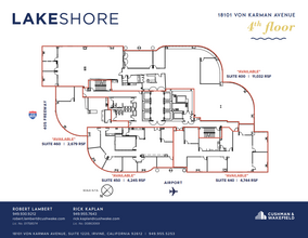 18101 Von Karman Ave, Irvine, CA for rent Floor Plan- Image 1 of 1