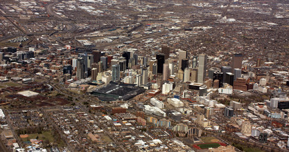 1875 Lawrence St, Denver, CO - AERIAL  map view