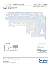 11999 San Vicente Blvd, Los Angeles, CA for rent Floor Plan- Image 1 of 1