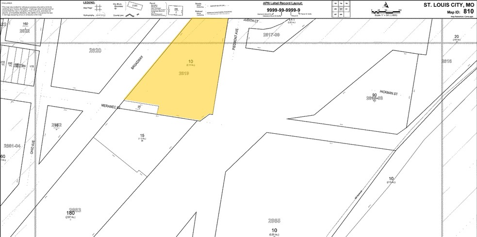 4140 S Broadway, Saint Louis, MO for rent - Plat Map - Image 1 of 2