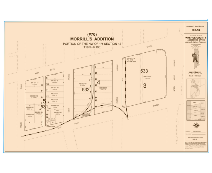 505 E 5th St, Reno, NV for rent - Plat Map - Image 3 of 3