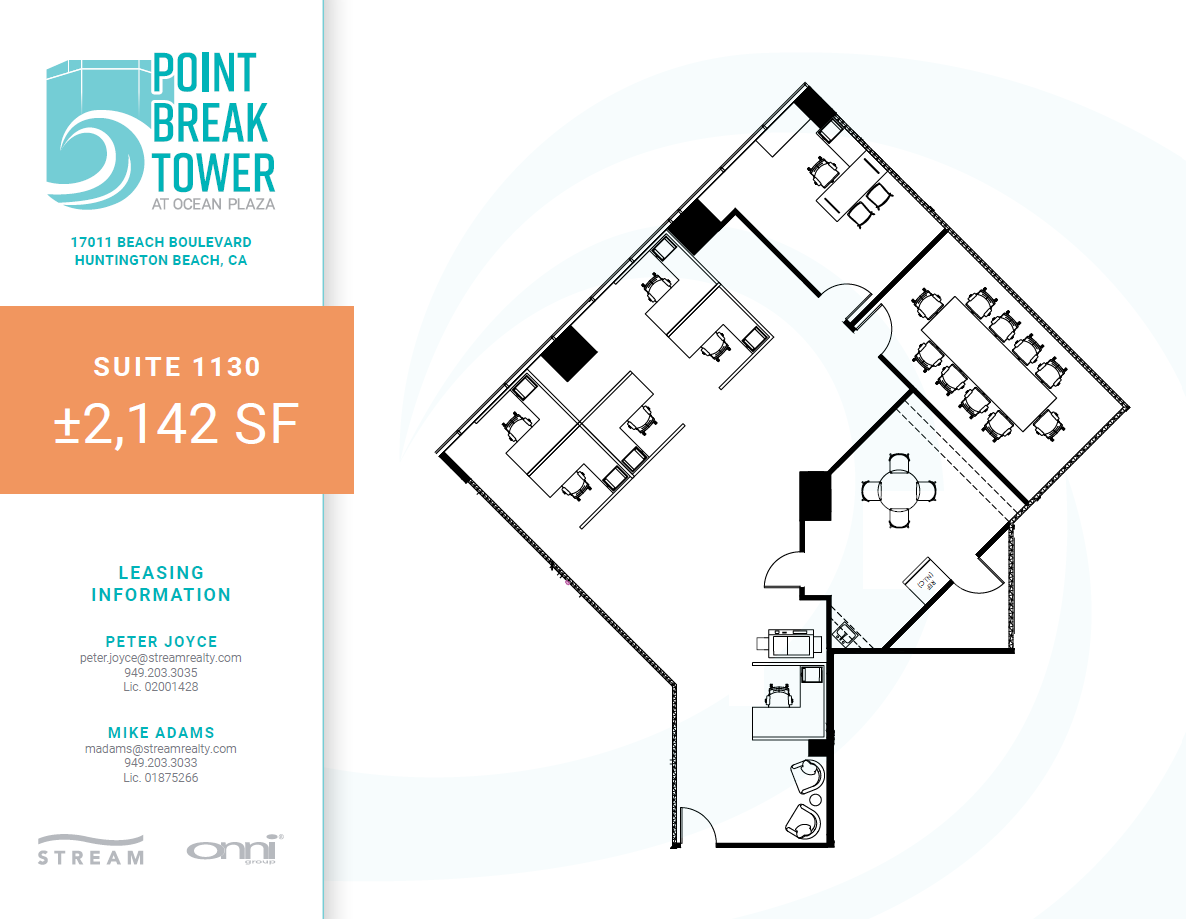 17011 Beach Blvd, Huntington Beach, CA for rent Floor Plan- Image 1 of 2