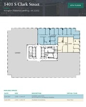 1401 S Clark St, Arlington, VA to rent Floor Plan- Image 1 of 1