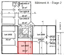 Office in Lisses to rent Floor Plan- Image 1 of 2