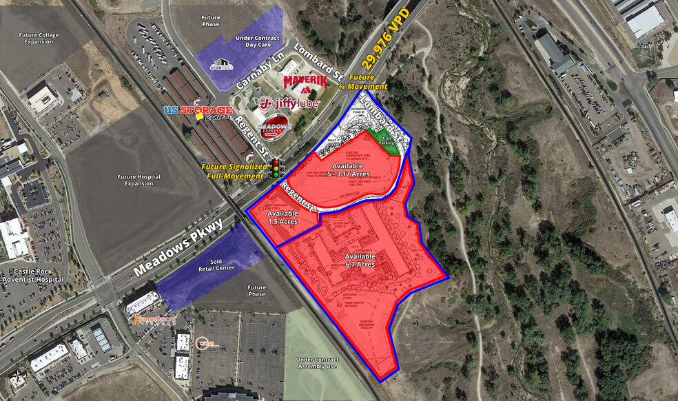 Meadows Pkwy & Lombard Ln, Castle Rock, CO for sale - Aerial - Image 1 of 1