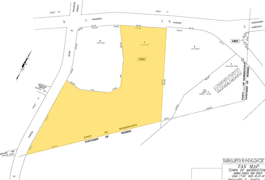 163 Madison Ave, Morristown, NJ for rent - Plat Map - Image 2 of 17