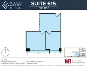 11 E Adams St, Chicago, IL to rent Floor Plan- Image 1 of 1