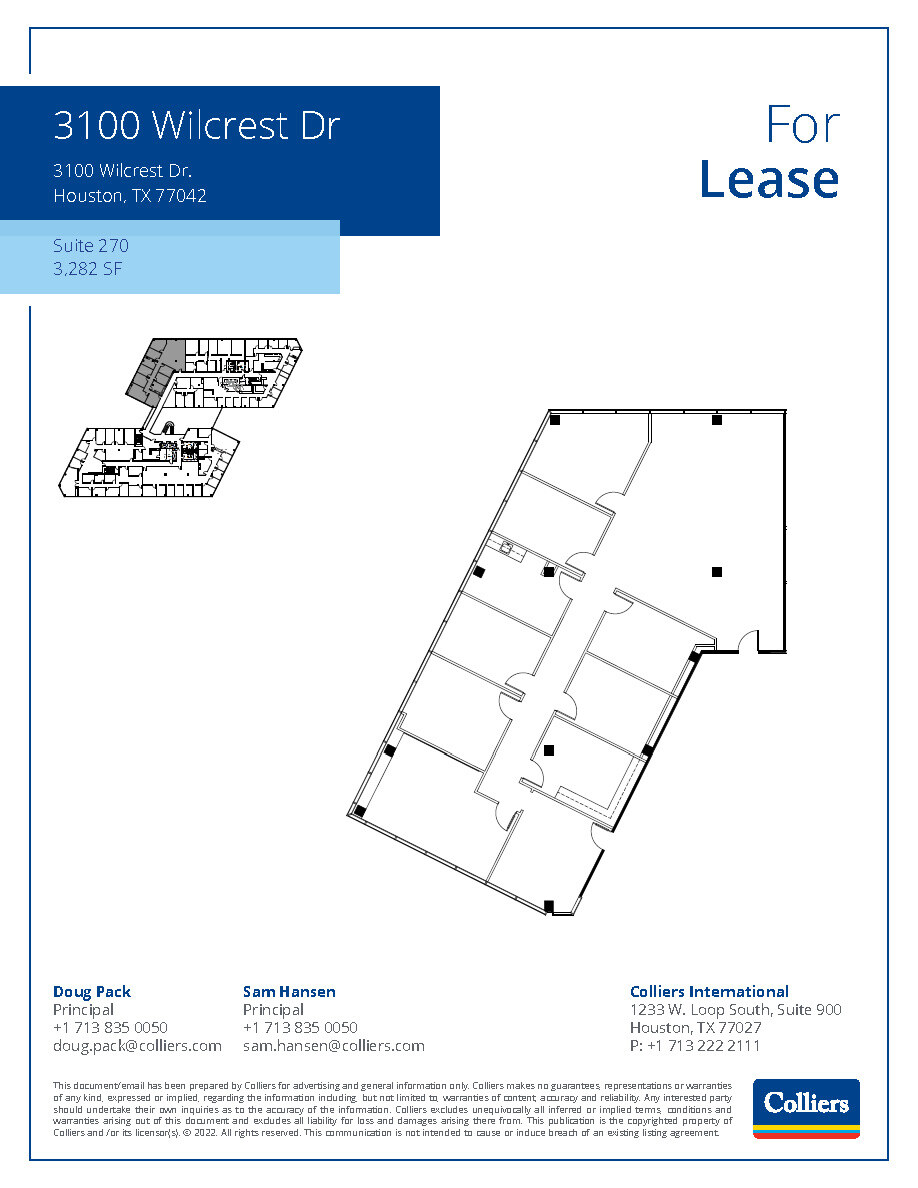 3000 Wilcrest Dr, Houston, TX for rent Floor Plan- Image 1 of 2