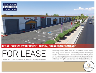 More details for 3853 E Craig Rd, North Las Vegas, NV - Light Industrial for Rent