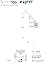 733 Bishop St, Honolulu, HI to rent Floor Plan- Image 1 of 1