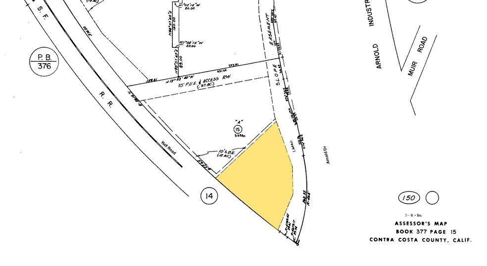 737 Arnold Dr, Martinez, CA for rent - Plat Map - Image 2 of 4