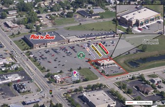 210-240 W Murdock Ave, Oshkosh, WI - aerial  map view