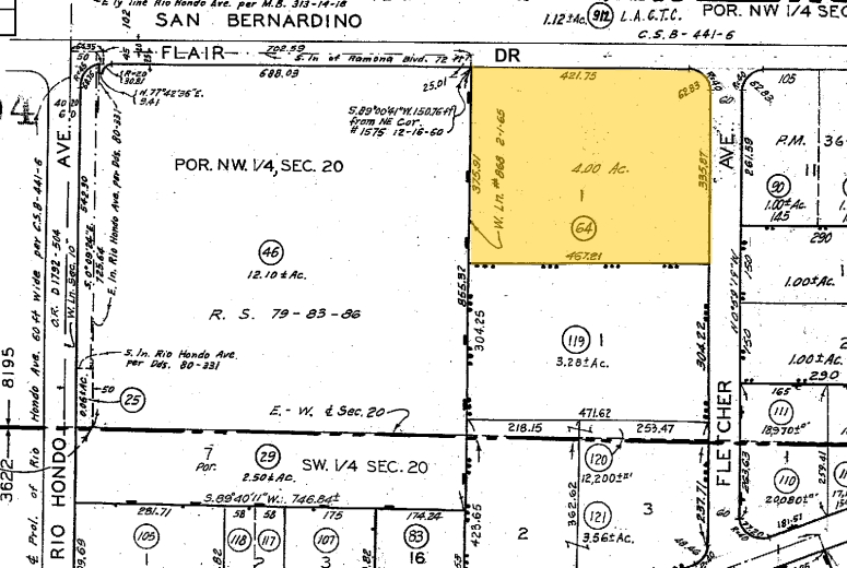 9550 Flair Dr, El Monte, CA for sale - Plat Map - Image 2 of 2