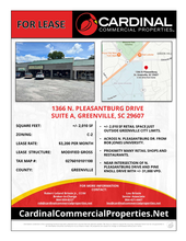 1366 N Pleasantburg Dr, Greenville, SC for rent Building Photo- Image 1 of 1