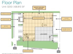 1200-1290 Thorndale Ave, Elk Grove Village, IL to rent Floor Plan- Image 1 of 1