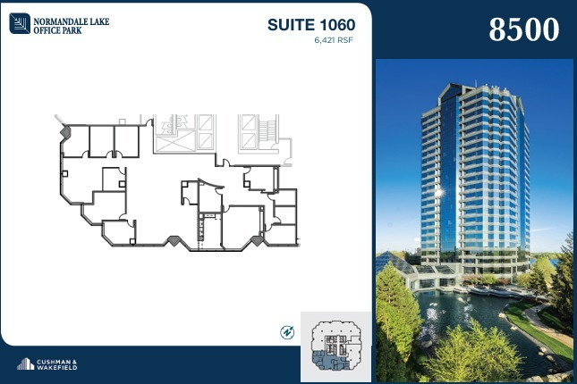 8000-8500 Normandale Lake Blvd, Bloomington, MN for rent Floor Plan- Image 1 of 2