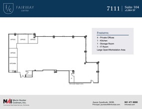 7108-7121 Fairway Dr, Palm Beach Gardens, FL to rent Floor Plan- Image 1 of 8
