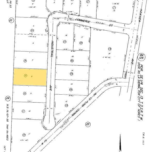 1642-1648 Industrial Ave, Norco, CA for rent - Plat Map - Image 2 of 4