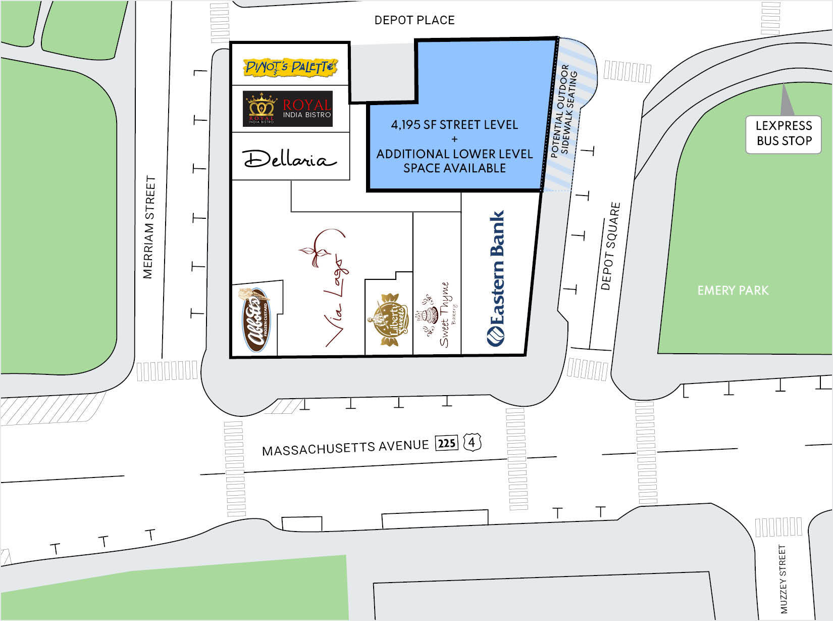 1833-1853 Massachusetts Ave, Lexington, MA for rent Site Plan- Image 1 of 1