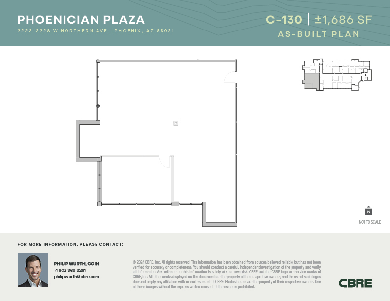 2222-2228 W Northern Ave, Phoenix, AZ for rent Floor Plan- Image 1 of 3